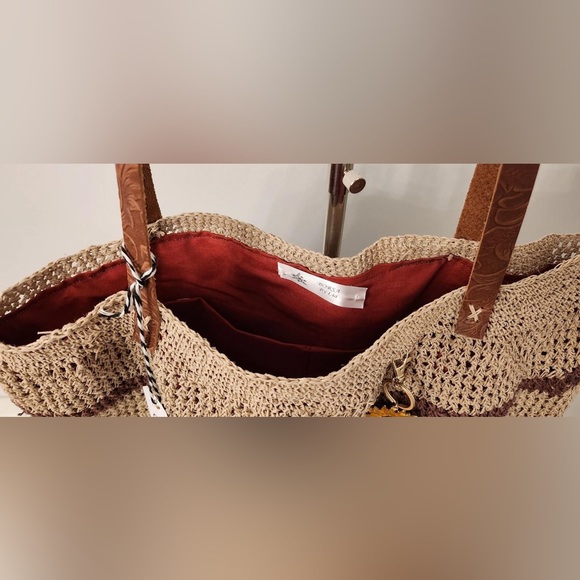 Large size hand bag with leather straps - Picture 3 of 3